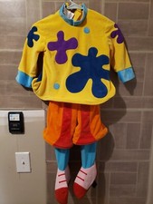 Vtg Disney Store Y2K Jojo The Clown Costume Yellow Size XXS Disney Direct No Hat