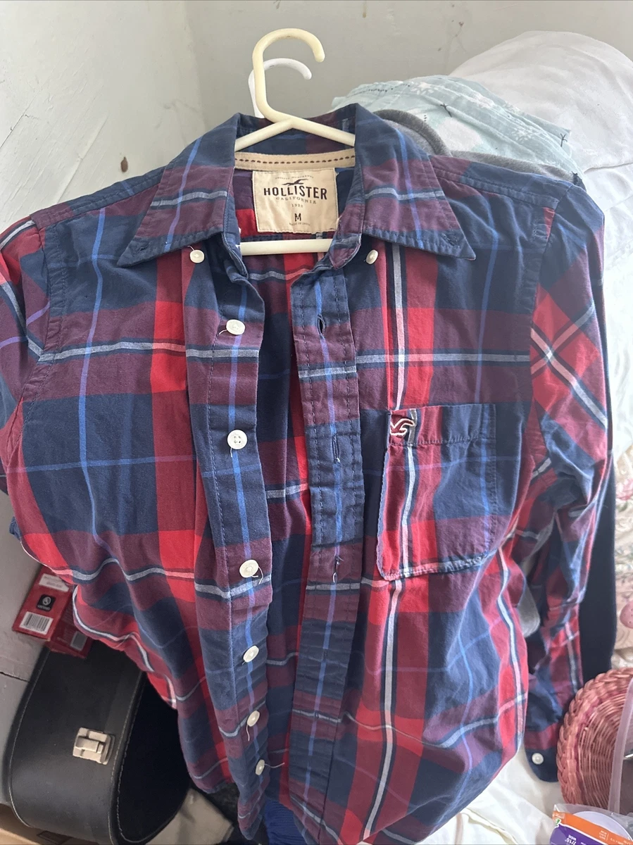 Hollister mens flannel cheap