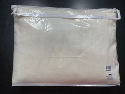 Single Restoration Hardware Textured Linen Curtain 120X100 Natural Ivory *flaw* | eBay