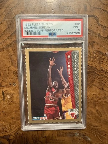 1992 Fleer Inside Stuff Michael Jordan PSA 9⚡️ULTRA RARE MJ⚡️ 1 Graded Higher 💎