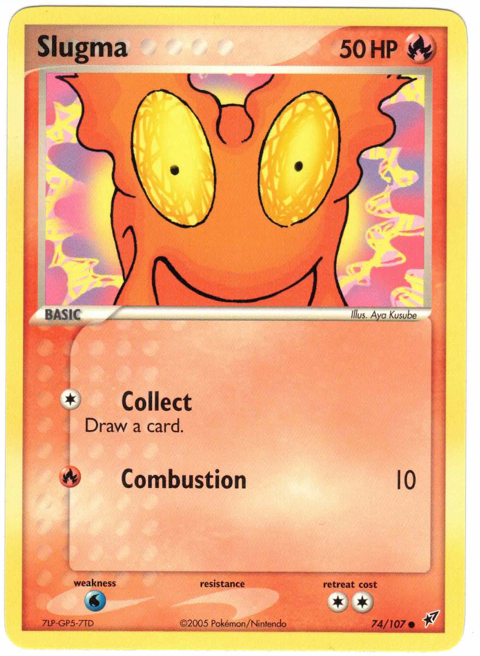 Slugma 74/107 EX Deoxys Regular Pokemon Card