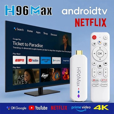 H96 MAX M20 Android 14.0 TV Stick 4K HDR Streaming Media Player 2GB