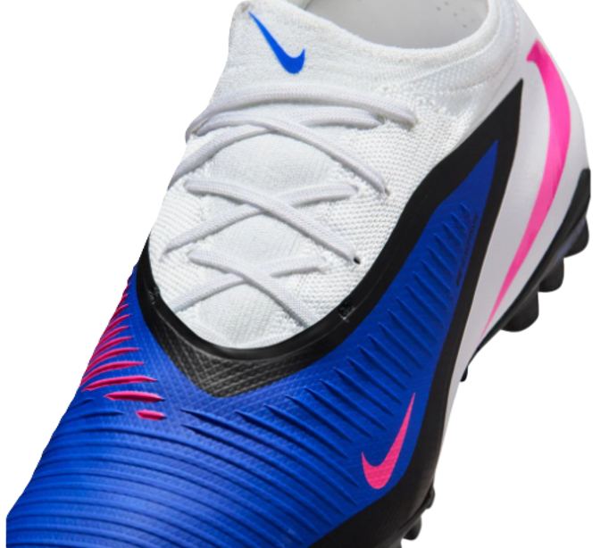 シューズ Nike Phantom 6 Low Pro HJ4123-446 Nike Men's Phantom 6 Low Pro Turf Football Shoe Blue/White/Pink