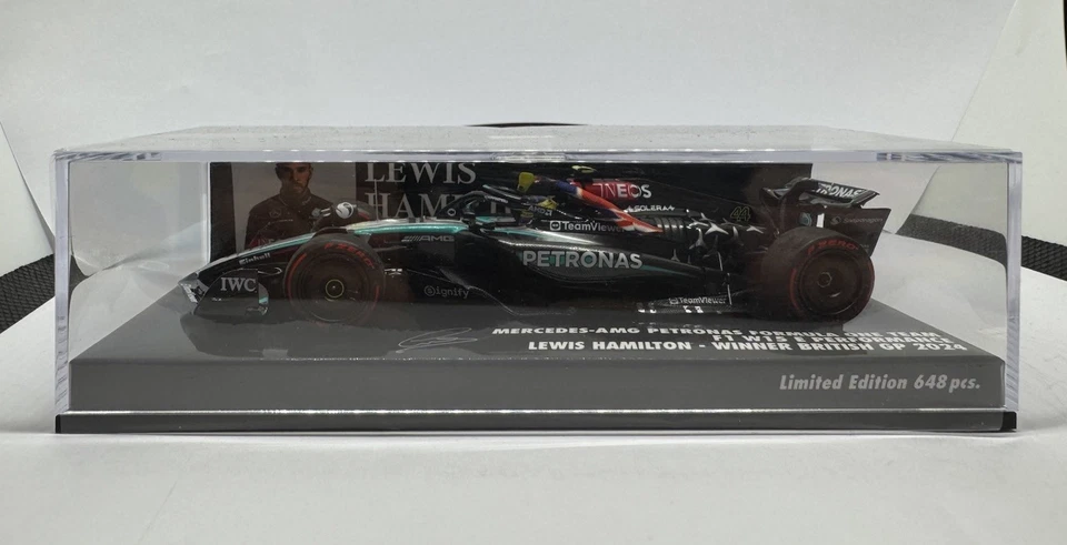 minichamps F1 Mercedes W15 Winner British Gp 2024 Hamilton 1.43 - Immagine 3 di 4