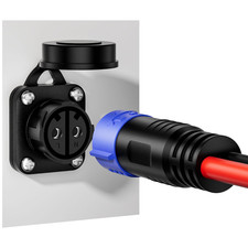 Trolling Motor Plug,12V/24V/36V/48V 2-Wire 8 Gauge 50A Receptacle for Minn Kota