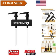 Smooth Dispensing 2-Pack Syrup Pumps for 750ml Bottles Easy to Clean Use