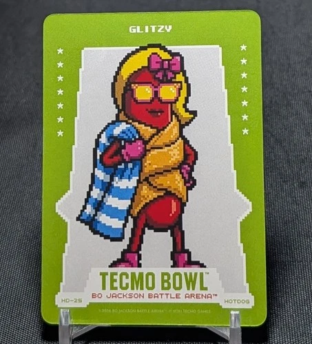 Glitzy - Hot Dog Card 2026 Bo Jackson Battle Arena TECMO BOWL #HD-25