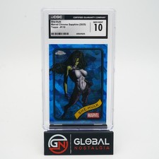 She-Hulk #110 Topps Marvel Chrome Sapphire Blue 2025 POP 2 CGC 10