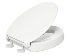 KOHLER 25875-0 Hyten 3" Height, Elevated Soft Close Elongated Toilet Seat - E4
