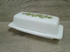 Vintage Pyrex Crazy Daisy Spring Blossom Butter Dish Base & Lid