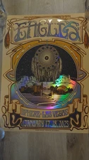 THE EAGLES SPHERE LAS VEGAS TOUR FOIL POSTER 01/17-18/2025
