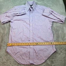 Lauren Ralph Lauren Cotton Dress Shirt Mens 15 32/33 Classic Fit Non Iron Purple