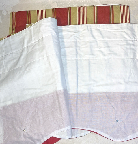 Juego de 2 botones de cenefas de bolsillo forradas festoneadas Waverly Yacht Club 80" x 18" - Imagen 4 de 5