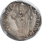 1327-1438, Dalmatia, Ragusa (Republic). Silver Grosso (Grossus) Coin. PCGS AU53!