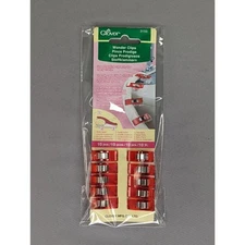 Clover Wonder Clips 3155 Red 10/Pkg for Sewing and Quilting