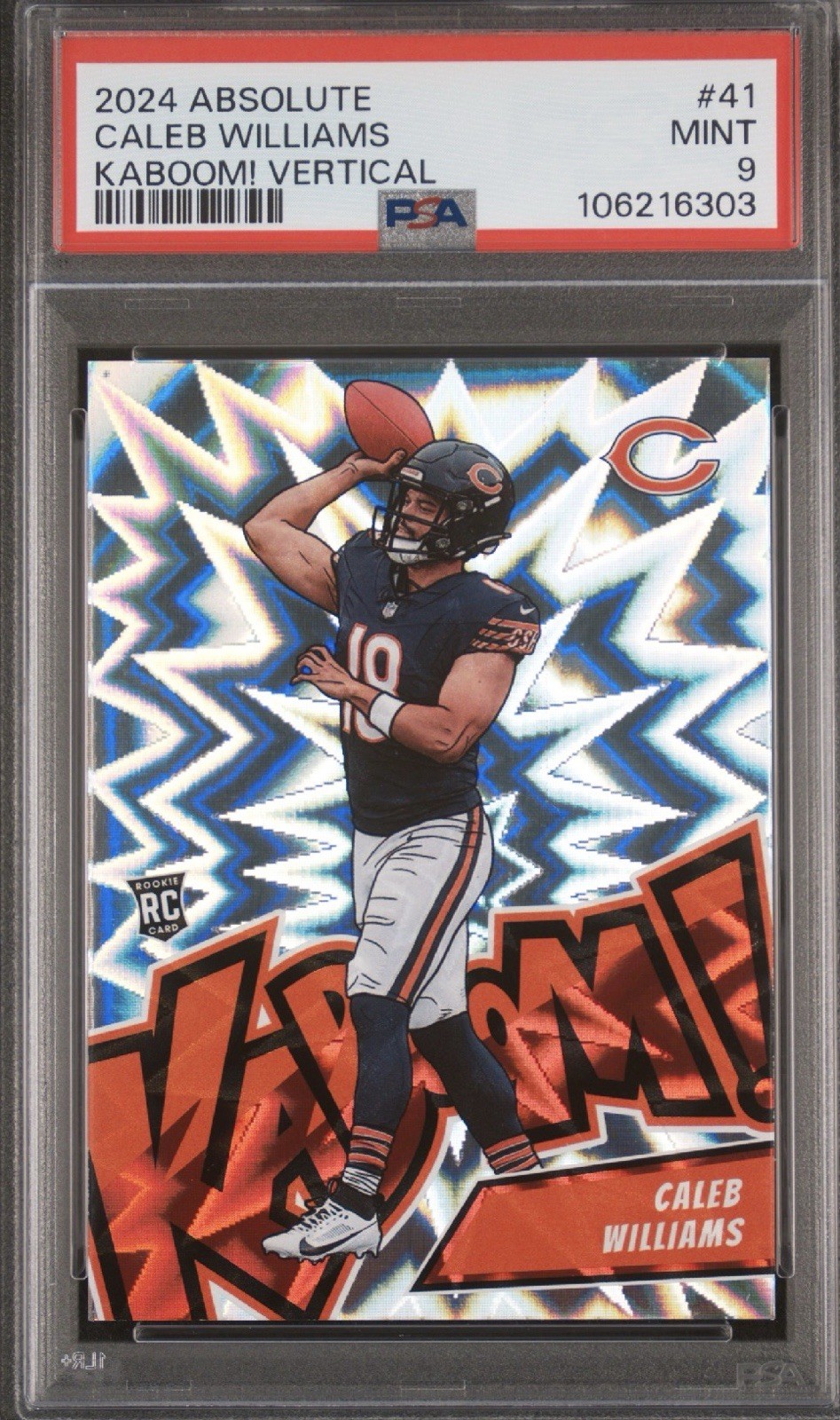 Caleb Williams - 2024 Panini Absolute Kaboom! Vertical RC - PSA 9