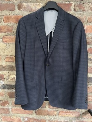 Todd Snyder Mayfair Blazer 40 R Mens Navy Check 100% Wool Made USA Jacket