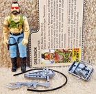 Complete Really Nice Vintage 1985 GI Joe Dreadnok Ripper v1 With Filecard