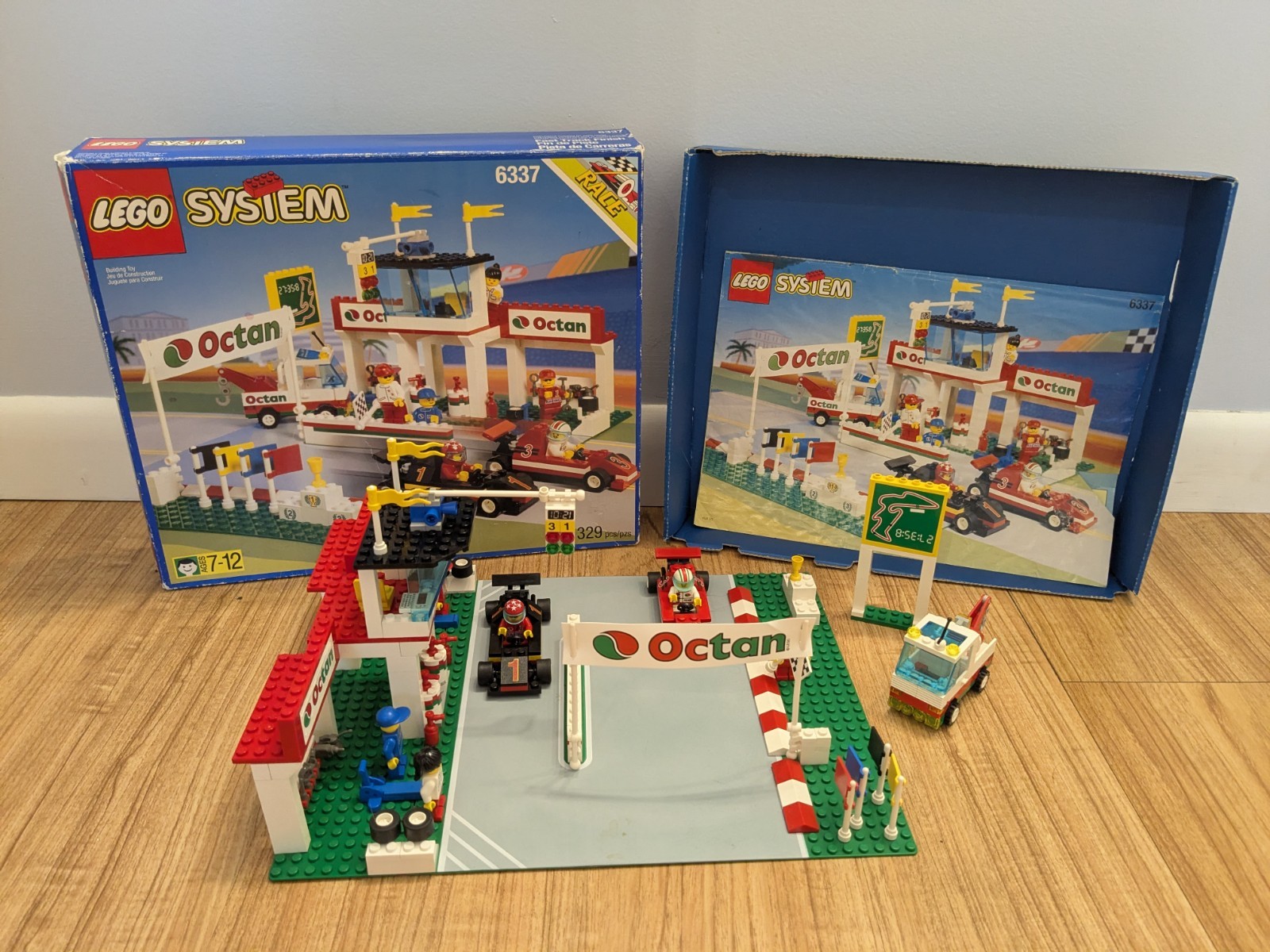 LEGO Town Race: 6337 Fast Track Finish - 100% Pieces w/Box and Instructions