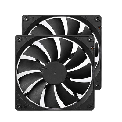 140Mm Quiet PC Case Fans with 3Pin 4Pin & Molex Connector 1000RPM 2-Pack for Com