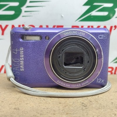 Samsung WB35F Digital Camera ONLY - Purple - NoBattery - No Charger - Parts