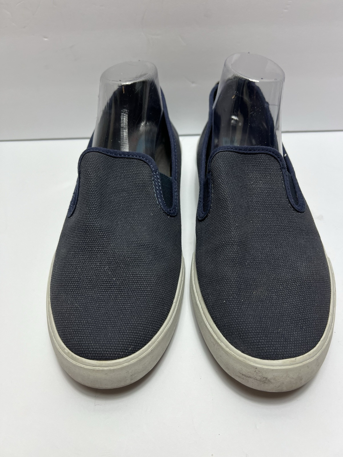 SAOLA Sneaker Stealth Uomo Taglia 10.5 Blu Johnny O Tessuto Slip On Suola Gomma Tela