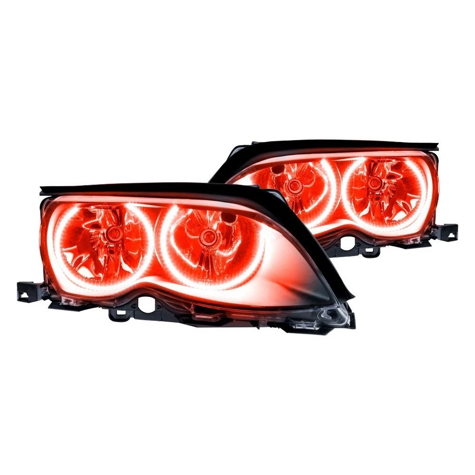 LED Halo Headlights Factory Surface Add On Custom Lights Red 2214-003 - Image 3 of 4