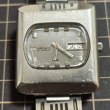 SEIKO Lord Matic 5606-5020 Men's Automatic Watch Square Day Date Wristwatch Appr
