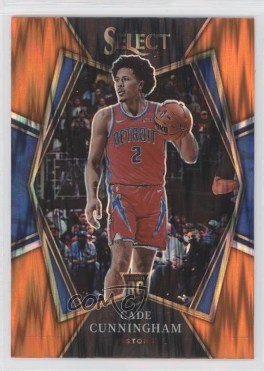 2021 Select Premier Level Orange Flash Prizm Cade Cunningham #116 Rookie RC 0z9d