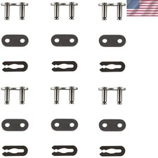 6x 415 Chain Master Links for 49cc, 66cc, 80cc 2-Cycle Bikes - Reliable Parts