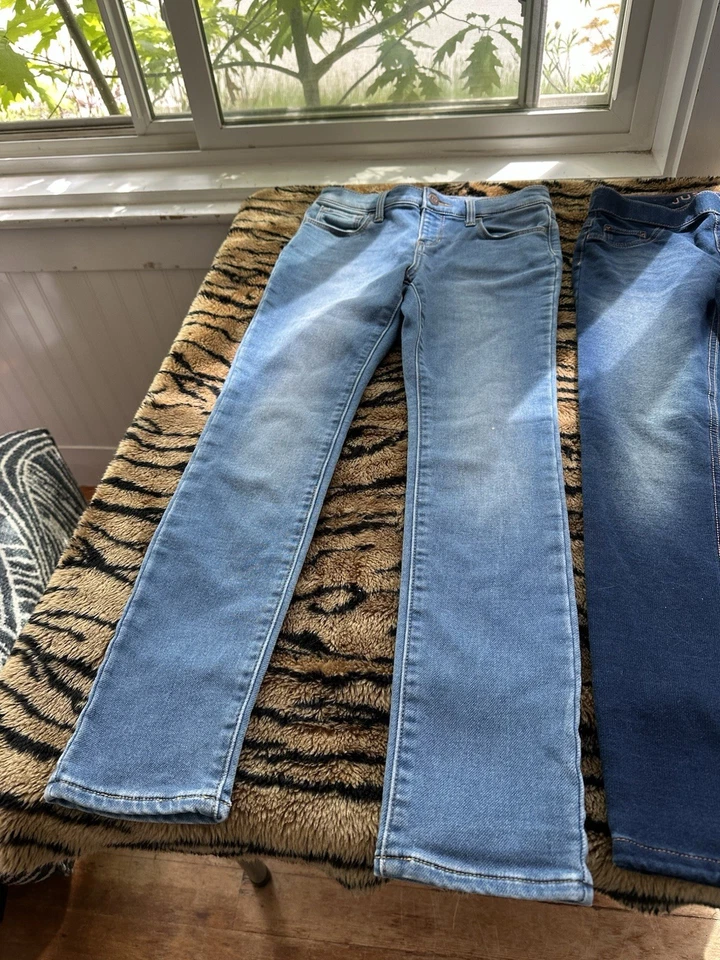 Jeans Old Navy Size 10 And Jeggings From Justice 10/12 Kids Excellent Used - Image 2 of 4