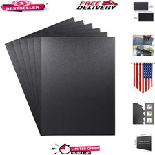 Durable Black ABS Plastic Sheets 12" x 16" - Flexible Material for DIY Projects