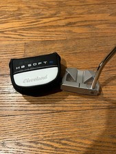 NEW Cleveland HB Soft 2 15 Putter Steel, Single Bend, Mallet 34 in w/ Head cover