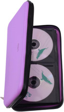 72 Capacity CD Case, Heavy Duty DVD Holder Wallet, Hard Shell Disk Binder