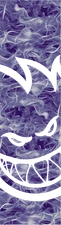 Spitfire Bighead Smoke Purple / Clear 9 x 33 Grip Skateboard Griptape Sheet