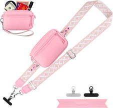 Clip and Go Strap for Phone with Wallet Crossbody, Adjustable Phone Lanyard with
