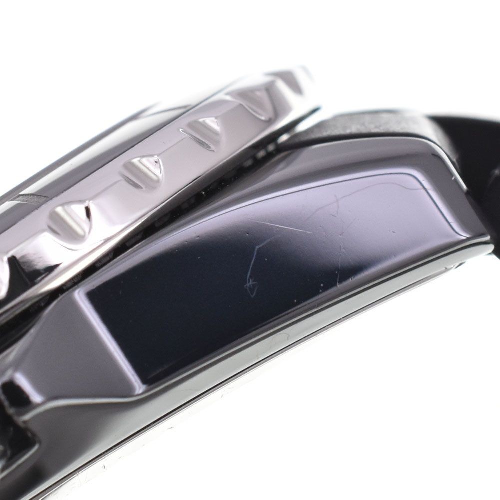 Chanel J12 H0681 Ceramic Rubber Ladies Watch Black Quartz Used From Japan thumbnail 8