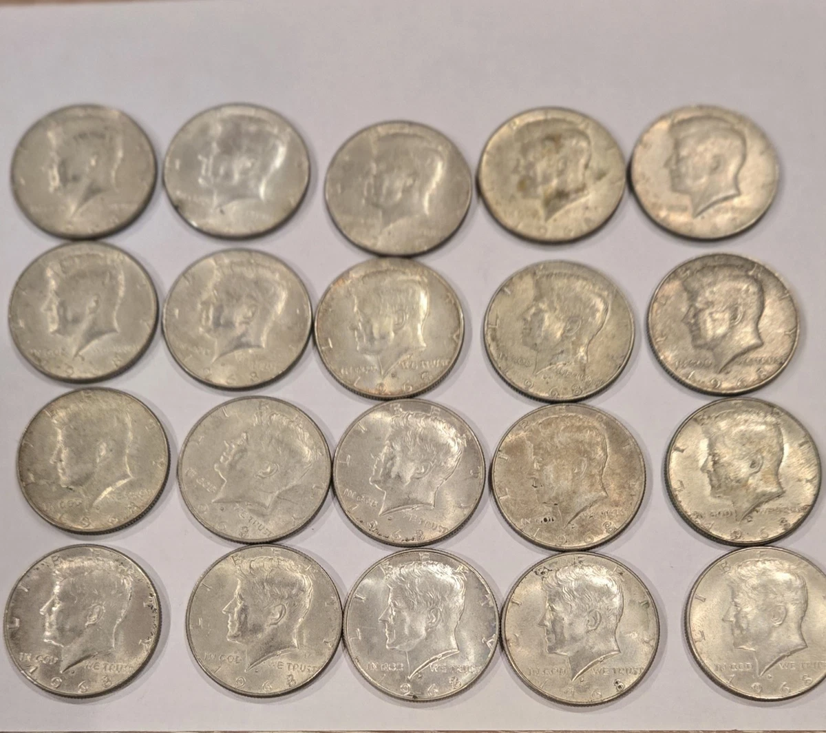 Circulated Silver 1968 Kennedy US Half Dollars (1964-Now) for sale