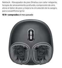 Nekteck Foot Massager Machine New in Box Model # NFM0301GY