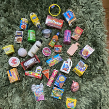 Pretend Play Miniature Grocery Snacks Mixed Lot, Multicolored Assortment