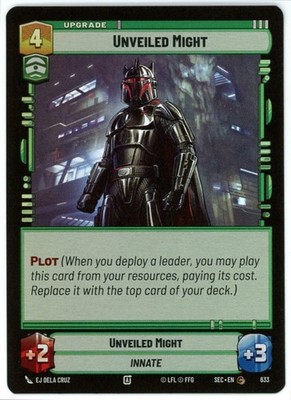 Unveiled Might (Foil) - 633 - Secrets of Power - SWU Star Wars Unlimited NM