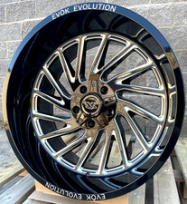 4x New 24x12 Evok Ev505 Wheels Gloss Black Milled 6x5.5 Chevy Gmc 6x135 F150 4x New 24x12 Evok Ev505 Wheels Gloss Black Milled 6x5.5 Chevy Gmc 6x135 F150