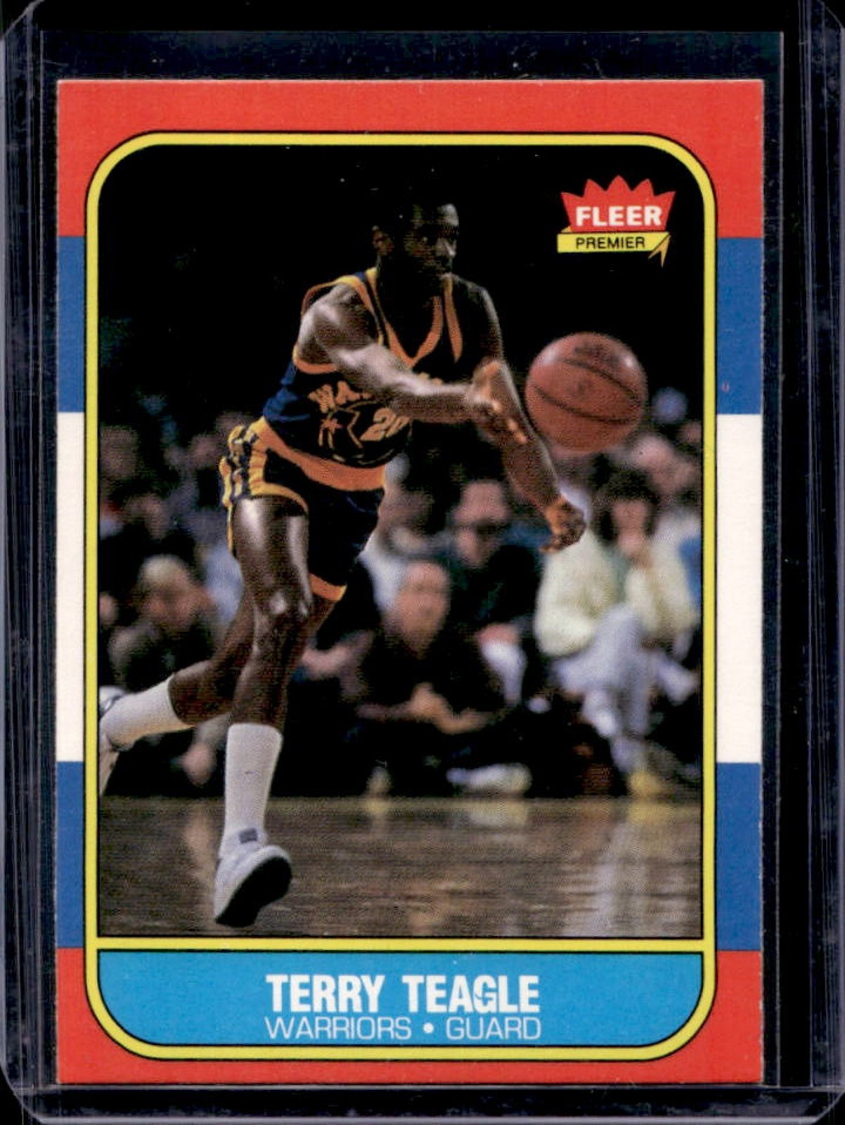 1986-87 Fleer Terry Teagle Rookie RC #107 Warriors