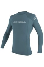 O' NEILL Men's Basic Skins 50 Long Sleeve Rash Guard, Dusty Blue, 2XL
