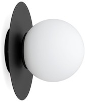 Wandlampe Schlafzimmer Glas Schwarz Weiß Flur E27 L:20 Cm Wandleuchte Wohnzimmer