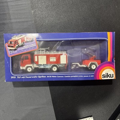 Vintage Siku 24/50 Water Cannon Fire Engine #2921 w/ Box 1:55 - West Germany