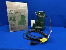 ZOELLER D98 Submersible Sump Pump 1/2 hp 230V 61 gpm Vertical Float 98-0055