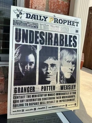 3D Motion Lenticular Anime Poster-HARRY POTTER UNDESIRABLES HOME DECOR GIFT