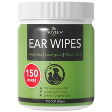 150PCs Dog Ear Cleaner Wipes, Daily Ear Cleaner for Dogs  Cats - Stop Ear It...
