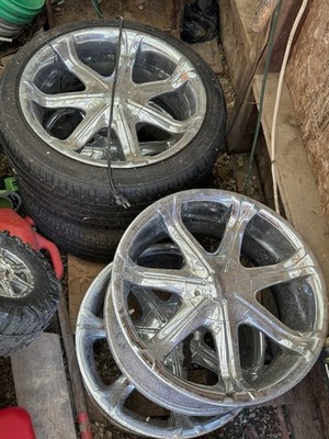 Helo Rims Set of 4 Chrome Alloy Wheels 9x20